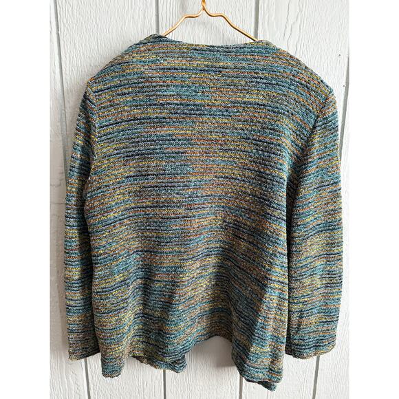 Vintage Alfred Dunner Woman 16W Textured Knit Button Front Jacket Cardigan USA - Picture 2 of 8